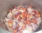 A picture of step 2 of Tori ki sabji.