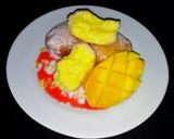 A picture of step 10 of Donuts bun with mango curd filling.