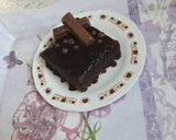 صورة لخطوة 6 من وصفة كيك الشوكولا بصلصة الشوكولا ♡