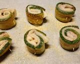 A picture of step 3 of Involtini di zucchine e spada courgette and swordfish rolls.
