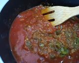 Foto del paso 4 de la receta: Fettuccine de espinacas a la Machaca Sonora