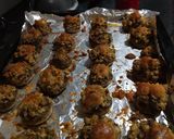 A picture of step 3 of Grilled Mushroom Bites.
