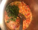 A picture of step 6 of Turkish lentil soup.
