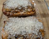 Une image de l'étape 6 de Butternut farci aux marrons et champignons.