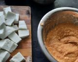 A picture of step 2 of Dhaba style paneer tikka masala gravy.