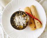 A picture of step 6 of Creamy Palak paneer Restaurant style easy recipe.