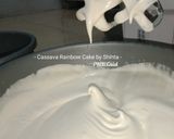 Foto langkah ke 3 dari resep Cassava Rainbow Cake Syuper Menul by Shinta.