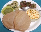 A picture of step 10 of Rakhashabandan Festive Thali --- Farali Version.