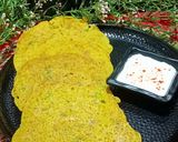 A picture of step 5 of Kodo Millets Chilla.