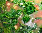 A picture of step 4 of Easy Spinach ~ Garbanzo Soup 🥣.