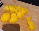 Une image de l'étape 1 de Pêche Melba.