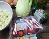 Édesköményes-szardíniás shakshuka főtt rizzsel recept fázis 1 fotója