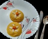 A picture of step 4 of Mango Bhapa Doi/Steamed Yogurt Mango Pudding.