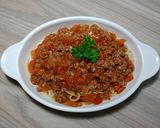Hình bước làm 5 của món SPAGHETTI NAPOLIAN - Mì Ý bò băm (Japanese ketchup pasta)