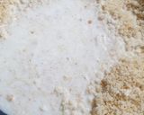 A picture of step 2 of Bread halwa.