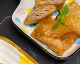 Hình bước làm 16 của món Vietnamese fried spring rolls (nem/chả giò)