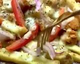 A picture of step 5 of Instant loaded Pizza fries.