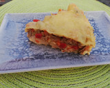 Foto del paso 7 de la receta: Pastel de coliflor con verduritas 🍅🥕🌶️ 🍄