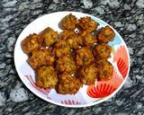 A picture of step 2 of Corn spinach fritters.