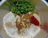 A picture of step 1 of Methi Bhakhri.
