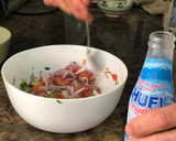 Foto del paso 5 de la receta: Ceviche de mero con leche de chufa y lima