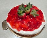 A picture of step 7 of Strawberry cheese cake.