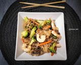 Foto del paso 7 de la receta: Fideos de arroz fritos estilo chino