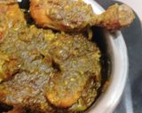 A picture of step 4 of Handi Palak Chicken.
