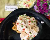 A picture of step 4 of Grilled chicken with creamy mushroom sauce.