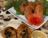 A picture of step 8 of İçli Köfte/Combro ala Turki🤭/Stuffed Meatball Turkish Style.