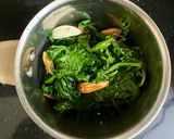 A picture of step 1 of Dhaba Style Spinach Mushroom 🍄‍🟫.