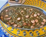 Une image de l'étape 29 de Lentilles corail aux saucisses, légumes, pistaches et coriandre.