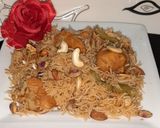 A picture of step 6 of Kashmiri chicken pulao 🍽.