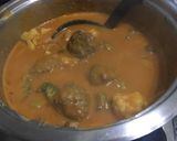 A picture of step 3 of Cream of Tomato soup with Meatballs.