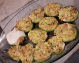 Foto del paso 5 de la receta: Zapallitos rellenos vegetarianos