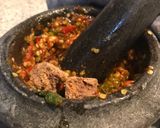 Gambar langkah 1 resipi Sambal Belacan Kuini Berapi.