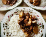 Foto del paso 7 de la receta: Pularda en salsa de setas y sabor Cookpad con patatas baby