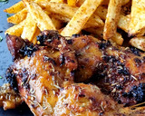 Foto del paso 15 de la receta: Pollo "alla diavola" con patatas fritas {freidora de aire}