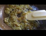 A picture of step 2 of Banana Suji Sheera.