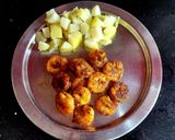 A picture of step 5 of Prawns Curry.