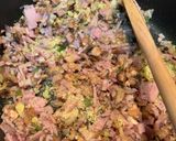 Foto del paso 2 de la receta: Pasta con salsa de champiñones, jamón, tocino y crema agria