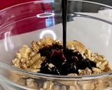 A picture of step 4 of Chocolate biscuit cake.