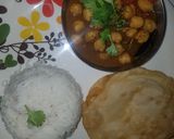 A picture of step 4 of #छोले भटूरे.