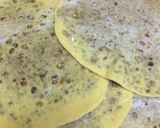 A picture of step 7 of Puran poli/green moong dal.