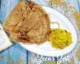 A picture of step 5 of Yellow Sorghum/Jowar Dosas.