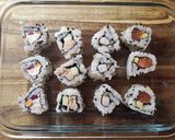 Une image de l'étape 11 de Sushis (Maki - California) Truite-Avocat.
