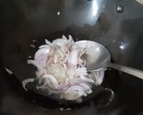 A picture of step 3 of Badnekayi gojju/Brinjal curry.