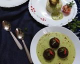 A picture of step 23 of Pizza flavoured kofta in creamy spinach gravy.