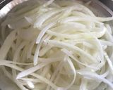A picture of step 4 of Bistek Filipino Beef Steak.