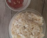 2044. Farfalle tészta sós sajttal 😋 recept fázis 4 fotója